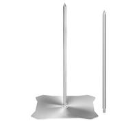 Homeponnew Support vertical pour brochettes de barbecue, grille de cuisson verticale en acier inoxydable pour griller du poulet entier et de la viande en plein air