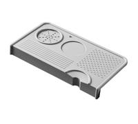 Homeponnew Tamper à café à la main avec distributeur réglable et base en silicone antidérapante pour presse à expresso et à café (gris)