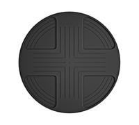 Homeponnew Tapis chauffant en silicone pour friteuse Crispi Air Fryer, antidérapant et résistant à la chaleur pour cuisine, 28 x 28 cm (noir)