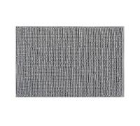 Homeponnew Tapis de bain chenille ultra absorbant et à séchage rapide, dos en caoutchouc antidérapant, 50 x 80 cm, pour salle de bain et cuisine, gris clair