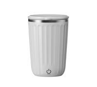 Homeponnew Tasse à café automatique avec chargement USB, acier inoxydable 304, design étanche et portable pour la maison, le bureau et les voyages, blanc