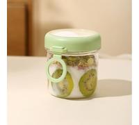 Homeponnew Tasse isotherme en acier inoxydable 304 avec couvercle - Tasse isotherme pour farine d'avoine, soupe, lait - Bocal à petit-déjeuner portable pour bureau et voyage (vert)