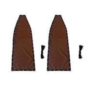 Homeponnew Textilene Lot de 2 housses de rechange pour balancelle à suspendre 64 x 197 x 23 cm, couleur café - Pour extérieur et intérieur (2 pièces sans poches)