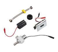 Homeponnew Vanne de chasse infrarouge automatique pour urinoir à induction avec capteur d'économie d'eau pour toilettes commerciales, entrée G1/2", pression 0,05-0,8 MPa, argent A