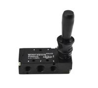 Homeponnew Vanne pneumatique à levier de traction manuelle 4H210-08, 5 ports 2 positions 0,63 cm, corps en alliage d'aluminium, contrôle manuel pour hydraulique et pneumatique industriels