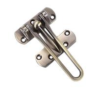 Homeponnew Verrou de porte à barre oscillante pour la sécurité de la maison, loquet de sécurité robuste en alliage de zinc avec chaîne, entrebâilleur de porte antivol pour sécurité des enfants