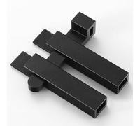 Homeponnew Verrou de porte coulissante à angle droit en aluminium pour armoire et armoire, rotation à 180°, finition mate, résistant aux rayures, accessoires de montage inclus, noir/gris/doré