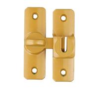 Homeponnew Verrou de porte coulissante pour sécurité de la maison, loquet en alliage de zinc avec rotation de 90/180 degrés, facile à installer pour armoire, tiroir, meubles, cage pour animaux