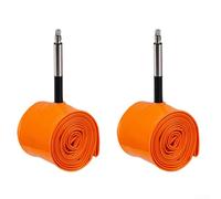 Homeponnew VTT pour chambre à air en TPU de 1,9 à 2,5 de largeur, chambre à air de vélo orange, valve en aluminium 88 g ultra légère résistante à la température (2 x 27,5 x 1,9-2,5)