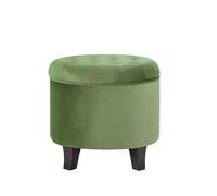 HomePop Kinfine USA Ottoman Kinfine Ronde Tufted Storage Velvet