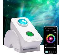 HOMEPROTEK Projecteur Galaxie, Projecteur Ciel Étoilé - Intelligent Contrôlé par application Galaxy Projector rotatif à 90 degrés Hey Google et Alexa compatible Lampe Projecteur Galaxie Plafond