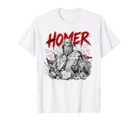 Homer Ancient Grec Poète Odyssey Iliade Saga T-Shirt