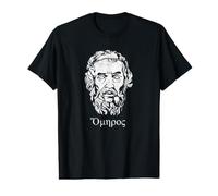 Homère Grèce Antique Littérature Classique T-Shirt Graphique avec Valeur