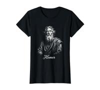 Homère Mythologie Grecque Odyssée Iliade Poète T-Shirt Graphique avec Valeur