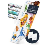homerella Tapis de Bain Antidérapant Bébé Enfant 100x40cm avec 2 Crochets | Antibactérien, 100% sans BPA & Résistant aus Moissures, Tapis antidérapant baignoire, Lavable en Machine