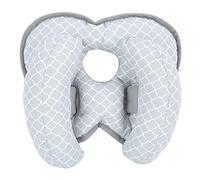 Homeriy Support de tête de bébé pour siège auto - Coussin de voyage réglable pour siège de voiture - Coussin réducteur de tête pour bébé - Soutien du corps de bébé - Gris, gris, M