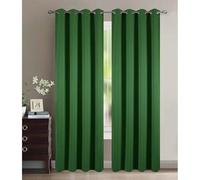 HOMEROKK Lot de 2 Rideaux Occultants 100% Polyester (Vert Jade, 140 X 260 cm)