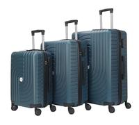 HOMEROKK PARIS Lot de 3 Valises 20"/24"/28" I Coque Rigide en ABS I Serrure à Code I 4 Roues à 360° I (Bleu)