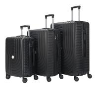 HOMEROKK PARIS Lot de 3 Valises 20"/24"/28" I Coque Rigide en ABS I Serrure à Code I 4 Roues à 360° I (Noir)