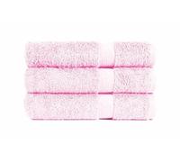 HOMEROKK PARIS Lot de 4 Serviettes 100% Coton 500 g/m² Tailles Différents - Séchage Rapide - Très Absorbantes - Usage Quotidien (50 X 90 cm, Rose Pale)