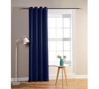 HOMEROKK Rideau Occultant 100% Polyester (Bleu Marine, 140 X 240 cm)