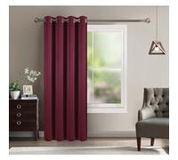 HOMEROKK Rideau Occultant 100% Polyester (Bordeaux, 140 X 240 cm)