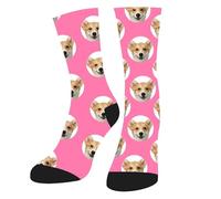 HOME'S FRIEND Personnalisées Chaussettes Avec Photo Et Texte, Chaussette Personnalisé Photo,Cadeaux personnalisés pour hommes femmes,Saint-Valentin Chaussettes amusantes