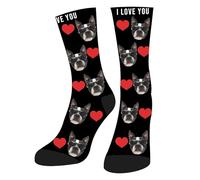 HOME'S FRIEND Personnalisées Chaussettes Avec Photo Et Texte, Chaussette Personnalisé Photo,Cadeaux personnalisés pour hommes femmes,Saint-Valentin Chaussettes amusantes