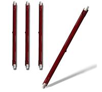 Homesally Ampoule Chauffante Infrarouge, R7S 254mm Ampoule Infrarouge Dimmable, Lampe Chauffante Halogène Rubis, 240V Tubes R7S 1300LM Chauffage Jardin,254mm,1300W 4 Packs