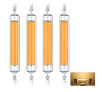Homesally Ampoules R7S LED 118mm Dimmable, 30W Équivalent à Ampoule Halogène 118mm 300W, sans Scintillement, 3000LM, Éclairage à Faisceau 360°, AC 220-240V,Warm White,78mm 4pcs