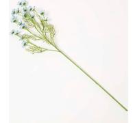 HOMESCAPES Branche fleurie artificielle asters sauvages, bleu clair avec longue tige, 72 cm