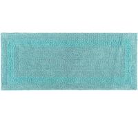HOMESCAPES Chemin de bain aqua 40x100 cm 100% coton