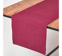 HOMESCAPES Chemin de Table Prune, Linge de Table Tissu en 100% Coton uni, 44 x 178 cm