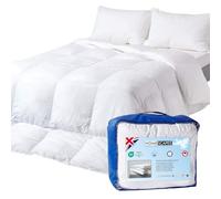 Homescapes Couette Superconfort de luxe en microfibre pour lit de 90 Densité de 550 gm² Lit 135 cm blanc