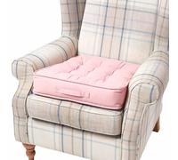 HOMESCAPES Coussin d'assise rehausseur en Coton carré 50 x 50 cm - Rose