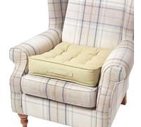 HOMESCAPES Coussin d'assise rehausseur en Coton carré 50 x 50 cm - Vert