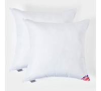 HOMESCAPES Coussin de garnissage en 100% Microfibre Ultra Douce, Coussin à recouvrir 65x65 cm - Lot de 2