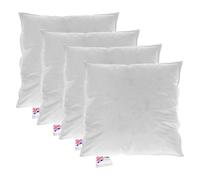 HOMESCAPES Coussin de garnissage en Duvet et Plumes d’oie et Coton, Coussin à recouvrir 40x40 cm - Lot de 4