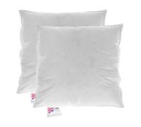 HOMESCAPES Coussin de garnissage en Duvet et Plumes d’oie et Coton, Coussin à recouvrir 40x40 cm - Lot de 2