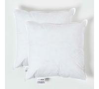 HOMESCAPES Coussin de garnissage en Plumes de Canard et Coton, Coussin à recouvrir 40x40 cm - Lot de 2