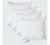 HOMESCAPES Coussin de garnissage en Plumes de Canard et Coton, Coussin à recouvrir 45x45 cm - Lot de 4