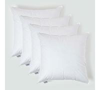 HOMESCAPES Coussin de garnissage en Plumes de Canard et Coton, Coussin à recouvrir 80x80 cm - Lot de 4