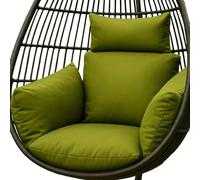 HOMESCAPES Coussin imperméable pour Fauteuil Suspendu extérieur, Coussin de Rechange pour Fauteuil œuf - pour terrasse, Jardin et Balcon - Vert