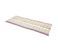 HOMESCAPES Coussin pour Banc de Jardin, Matelas de Sol, Coussin pour Banquette extérieure 3 Places, Coton - 143x48 cm - Osaka Vert