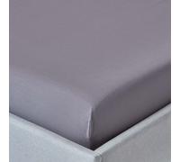 HOMESCAPES Drap-housse extra haut 46 cm, anthracite, densité de fil 200, 140 x 190 cm