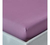 HOMESCAPES Drap-housse raisin lilas, densité de fil 200, 190 x 120 cm