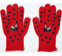 HOMESCAPES Gants de jardinage enfants coccinelle, rouge