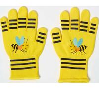 HOMESCAPES Gants de jardinage pour enfants Abeille, jaune