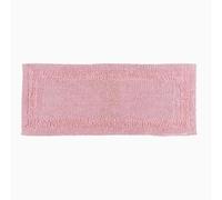 HOMESCAPES Grand Tapis de Bain de Luxe 1600 g/m² Extra Doux 100% Coton réversible, antidérapant, Lavable, Super Absorbant, séchage Rapide, 40 x 100 cm, Rose poudré