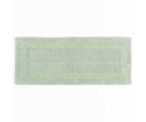 HOMESCAPES Grand Tapis de Bain de Luxe 1600 g/m² Extra Doux 100% Coton réversible, antidérapant, Lavable, Super Absorbant, séchage Rapide, 40 x 100 cm, Vert Sauge